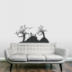 Graveyard Scene Wall Decal