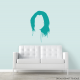 Hair Silhouette Wall Decal