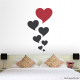 Heart Bubbles Wall Art Decal