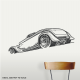 Hot Rod Roadster Wall Decal