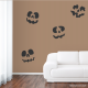 Jack-O-Lantern Faces Wall Decal