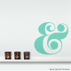 Retro Ampersand Wall Decal