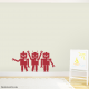 Robot Trio Wall Decal