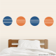 Saturn Circles Wall Art Decal