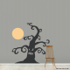 Spooky Moon and Tree Wall Decal