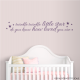 The perfect bedtime quote to place near your little one's bed, "Twinkle twinkle little star do you know how loved you are" Wall Quote Decal.