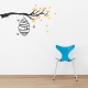 Buzzing Beehive Branch Wall Decal