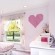 Pink Grid Heart Wall Decal