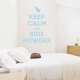 Keep Calm And Ride Wall Decal