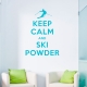 Keep Calm And Ski Wall Decal