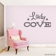 Dark Grey Lady Cove Wall Decal