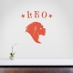 Leo Zodiac Sign Wall Decal