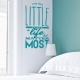 The Little Things In Life Wall Quote Decal
