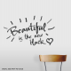 Beautiful Wall Quote Decal