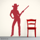 Cowgirl Wall Art Decal