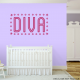 Girls Diva Wall Decal