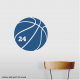 Basketball Number Wall Art Decal