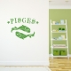 Pisces Zodiac Sign Wall Decal