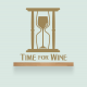 Time For Wine Wall Quote Decal