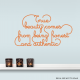 True Beauty Wall Quote Decal
