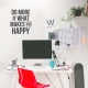 Do More Happy Wall Quote Decal