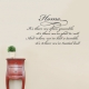 Home Treated Best Wall Quote Decal