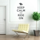 Keep calm and ride on equestrian wall decal