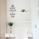 Keep calm and ride on wall decal