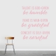 Be Careful Wall Quote Decal