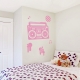 Boombox Wall Decal