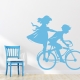 Boy and Girl on Bike Wall Decal