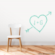 Carved Heart Wall Art Decal