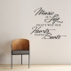 Music is Life Wall Quote Decal