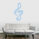 Treble Clef Heart Wall Decal