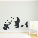 Baby and Momma Panda Wall Decal