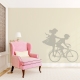 Boy and Girl on Bike Wall decal