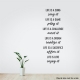 Life Is Black Wall Decal