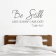 Be Still Wall Quote Decal