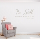 Be Still Wall Quote Decal
