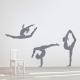 Gymnastics Trio Wall Decal