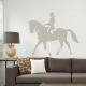 Horse and Rider Warm Grey Wall Decal