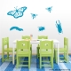 Insects Set One Teal Wall Decal