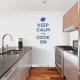 Keep Calm and Cook On Blue Wall Decal