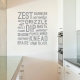 Kitchen Verbs Wall Quote Decal