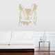 Serious Owl Beige Wall Decal