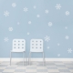 Snowflakes White Wall Decal