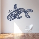 Tribal Pacific Orca Wall Decal