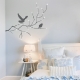 Branch with Dots and Birds Wall Decal