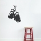 Boxing Gloves Grey Wall Decal