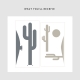 Tall Cactus Wall Decal Kit